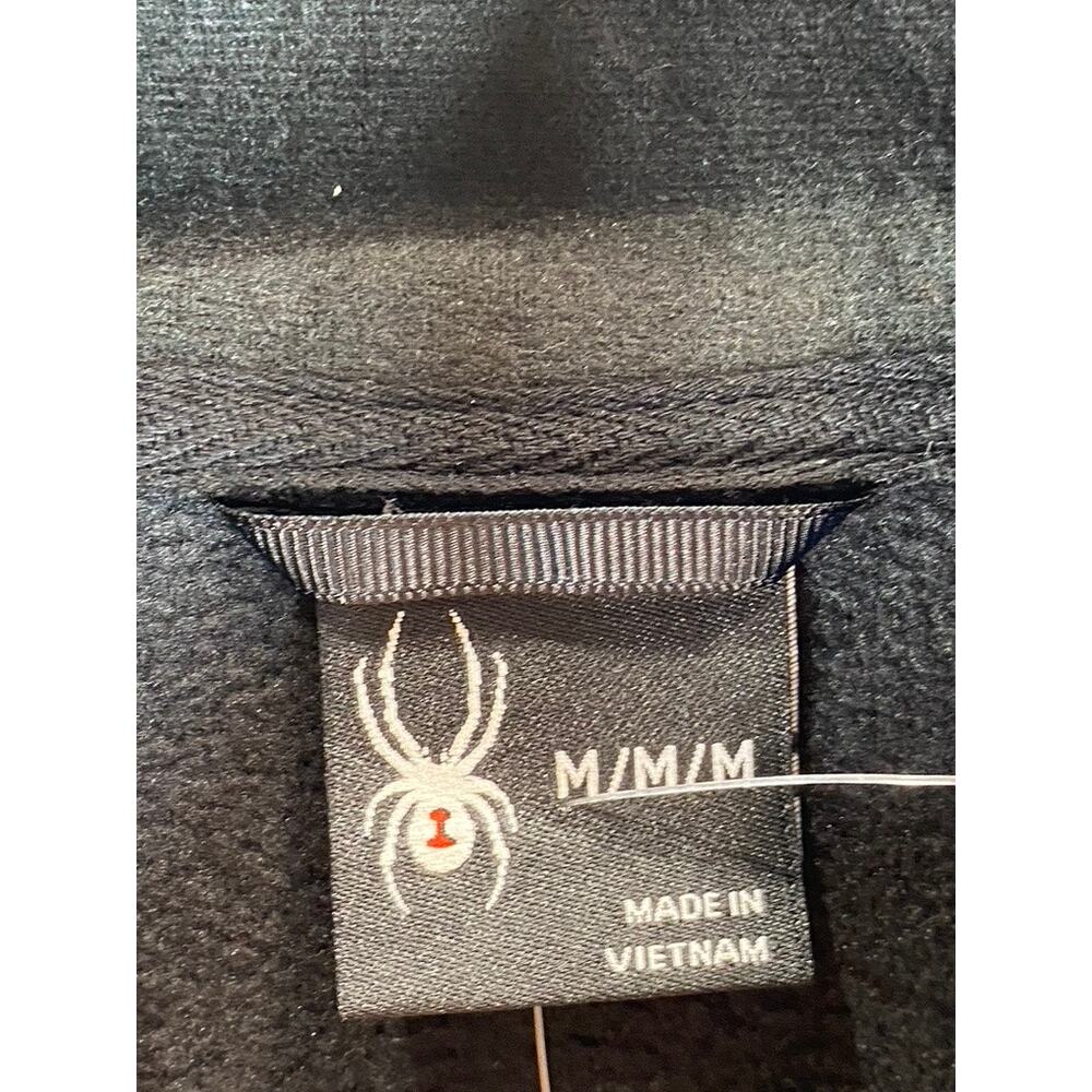 SPYDER Men's Black Medallion Half-Zip Pullover Stand-Collar Sweater SZ M - Picture 8 of 10